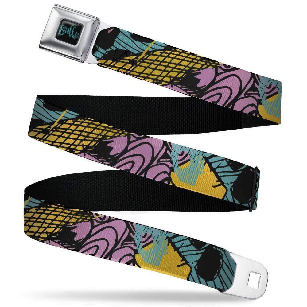 9564 Disney Belt, Seatbelt Buckle Belt, Nightmare Before Christmas Sally